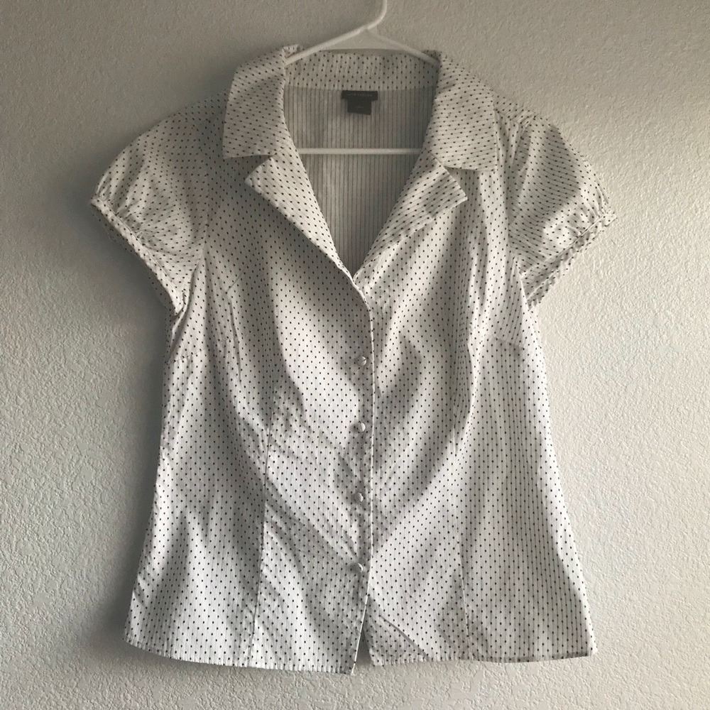 🌸5 for $20🌸 Ann Taylor polka dot work blouse
